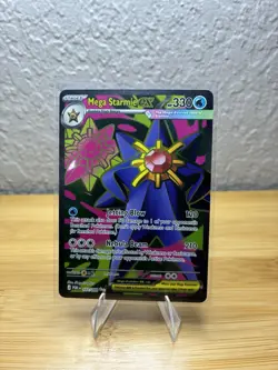 Pokemon TCG Mega Starmie EX Full Art Holo Card 102/088 English Perfect Order - Image 1