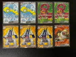 Pokemon Scarlet & Violet EX Card Lot of 8, Ultra Rare’s Full Art, SSP JTG - Image 1