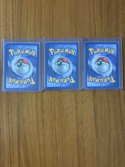 Pokemon TCG Base Set Meowth 1st Edition 56/64 Lot of 3 Cards English 1999 (3x) - Image 3