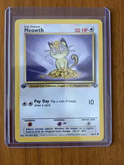 Pokemon TCG Base Set Meowth 1st Edition 56/64 Lot of 3 Cards English 1999 (3x) - Image 5