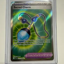 Sacred Charm 122/94 Trainer Card Phantasmal Flames Pokemon TCG NM - Image 1