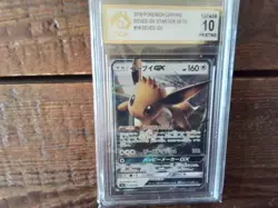 Pokemon Cards promo sr v eevee gx ar vmax secret 018/038 ex graded art card b17 - Image 1