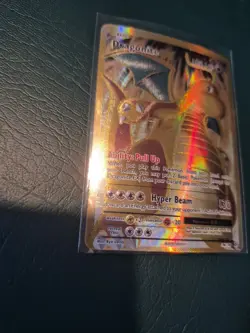 2016 Dragonite EX 106/108 Full Art Golden Holo XY Evolutions Card NM - Image 5