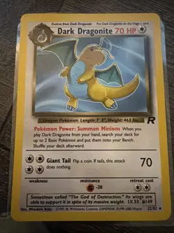 Dark Dragonite 22/82 Team Rocket-Unlimited Edition Regular NM. Clean Card - Image 1