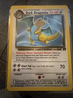 Dark Dragonite 22/82 Team Rocket-Unlimited Edition Regular NM. Clean Card - Image 2