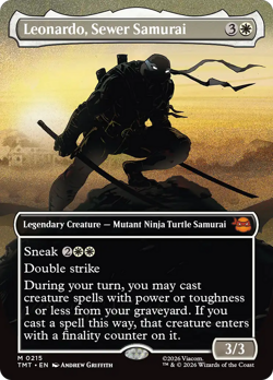 Leonardo, Sewer Samurai (FOIL) x1 - MTG Teenage Mutant Ninja Turtles TMT #215 - Image 1