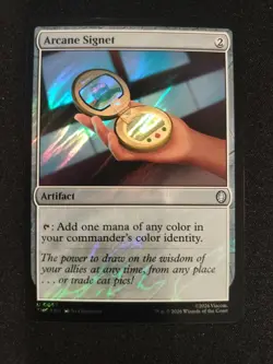 MTG Arcane Signet Surge Foil 0057 TMNT TMC NM - Image 1