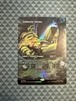 MTG Undercity Sewers #0020 Foil Borderless Mythic TMNT Source Material (PZA) - Image 1