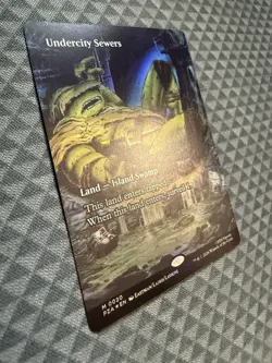 MTG Undercity Sewers #0020 Foil Borderless Mythic TMNT Source Material (PZA) - Image 2