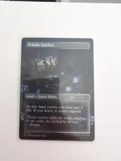 1x Temple Garden ~~ Borderless - Foil NM-Mint, English Lorwyn Eclipsed MTG Magic - Image 2