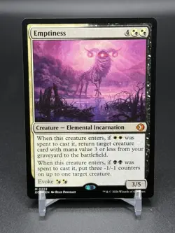 MTG Lorwyn Eclipsed ~ Emptiness Mythic Regular #222 - Image 1