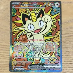 MEOWTH EX Special Illustration Rare Card • 121/88 • Pokemon ME03: Perfect Order - Image 2
