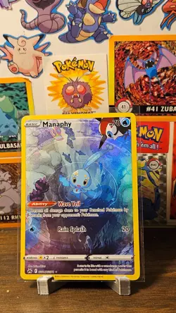 Pokemon TCG Manaphy GG06/GG70 Sw&Sh Crown Zenith: Galarian Gallery Ultra Rare NM - Image 1