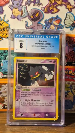 CGC 8 Banette 2006 EX Crystal Guardians 1/100 Holo Pokemon Card - Image 1