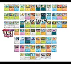 Pokemon Scarlet & Violet 151 Complete Common/Uncommon ONLY Set 128 Cards FREE EX - Image 1
