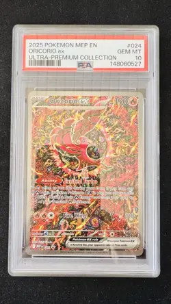 2025 Pokemon Mega Evolutions Oricorio Ex Ultra Premium Collection PSA 10 - Image 1