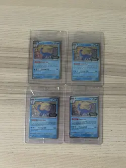 Set of 4 Aurorus 024/088 Cosmo Holo Pokemon Perfect Order Stamped Promos SEALED - Image 1