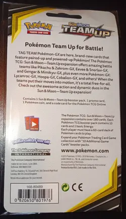 POKEMON TCG TEAM UP CHECKLANE BLISTER BOOSTER PACK W/PIKACHU SM162 820650801976 - Image 2