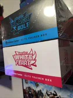 ✅✅ Pokemon Black Bolt and White Flare Pokemon Center ETB - Sealed NO RIPS ✅✅ - Image 3