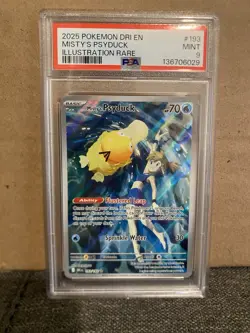 Pokemon TCG Misty's Psyduck Destined Rivals 193/182 PSA 9 - Image 1