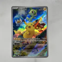 Pokemon Pikachu TCG Paldea Evolved Black Star Promo Card SVP027 - Image 1