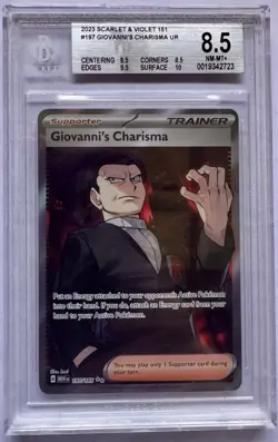 2023 Pokemon 151 Giovanni's Charisma Holo #197/165 BGS 8.5 - Image 1