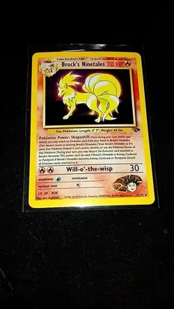 Pokemon Brock's Ninetales Gym Challenge Holo Rare Unlimited 3/132 English - Image 1