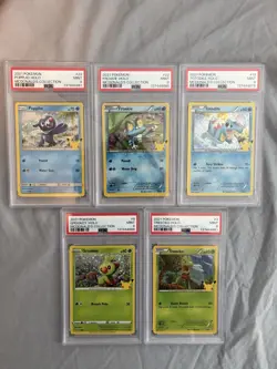 Pokemon McDonalds 25th Anniversary Holo PSA 9 Lot - Image 1