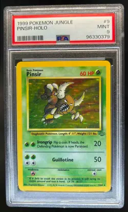 1999 Pokemon Jungle Pinsir Holo #9/64 PSA 9 - Image 1