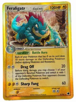 Feraligatr - 2/101 Ex Dragon Frontiers 2006 - Reverse Holo - Pokemon TCG - Image 1
