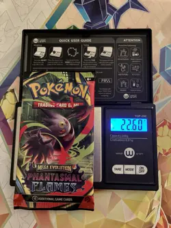 Heavy! 22.60g Pokemon TCG ME Phantasmal Flames Pack Sealed! - Image 1