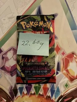 Heavy! 22.60g Pokemon TCG ME Phantasmal Flames Pack Sealed! - Image 2