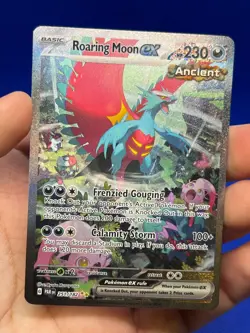 Pokemon SV04 Paradox Rift Roaring Moon ex 251/182 Special Illustration Rare NM - Image 2