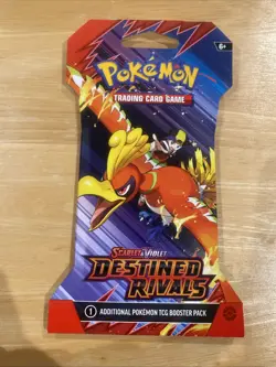Pokemon TCG Destined Rivals Sleeved Booster Pack Factory Sealed New - Image 1