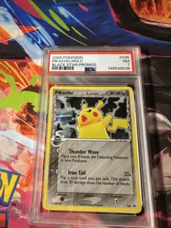 2006 POKEMON PIKACHU-HOLO BLACK STAR PROMOS NM PSA 7 - Image 5