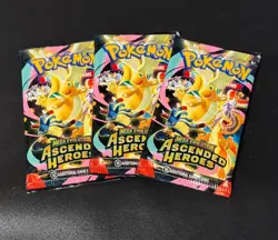 Pokemon TCG: Ascended Heroes!! - 3x (THREE) Booster Packs - Image 1