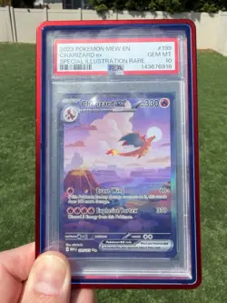 PSA 10 GEM MT Pokemon TCG en Charizard ex Special Illustration Rare SIR 199/165 - Image 1