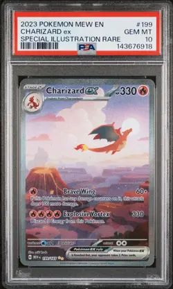 PSA 10 GEM MT Pokemon TCG en Charizard ex Special Illustration Rare SIR 199/165 - Image 3
