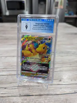 CGC 9 MINT Japanese Dragonite VSTAR 293/S-P GO Gift Holo Promo Pokemon TCG 2022 - Image 1
