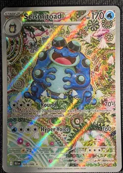 Pokemon TCG Seismitoad Illustration Rare Black Bolt 105/086 - Image 2