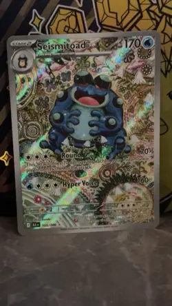 Pokemon TCG Seismitoad Illustration Rare Black Bolt 105/086 - Image 3