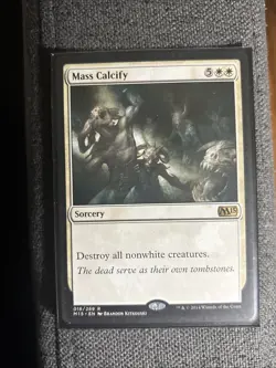 Magic: The Gathering Mass Calcify #18 Sorcery NMC free Shipping - Image 1