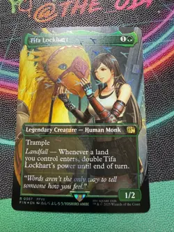 MTG Tifa Lockhart 567 Borderless Chocobo Track Foil Final Fantasy FIN - Image 1