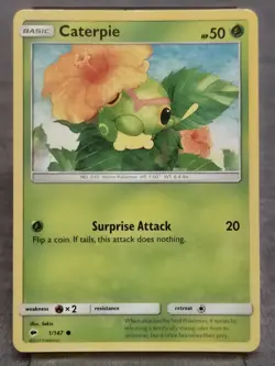 Caterpie 1/147 Pokemon TCG: Burning Shadows LP - Image 1