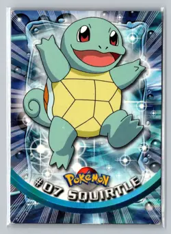Topps Pokemon 1999 - SQUIRTLE - #07 Topps Series BLUE Logo - Image 1
