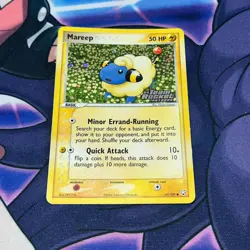 Mareep 67/109 Stamped Holo EX TEAM ROCKET RETURNS Moderate Play Pokemon Card - Image 1