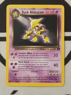 Pokemon Karte Dunkles Simsala 18/82 Team Rocket Set Pokemon Dark Alakazam TCG - Image 2