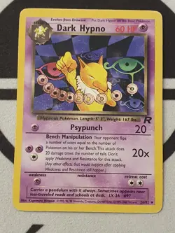 Pokemon Karte Dunkles Hypno 26/82 Team Rocket Set Pokemon Dark TCG - Image 2