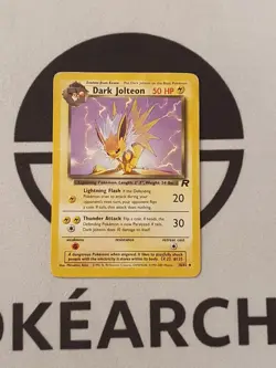 Pokemon Karte Dunkles Blitza 38/82 Team Rocket Set Pokemon Dark Jolteon - Image 1