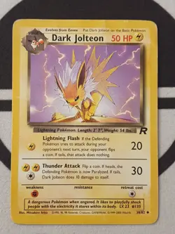 Pokemon Karte Dunkles Blitza 38/82 Team Rocket Set Pokemon Dark Jolteon - Image 2